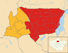 Result of the 2018 borough election Haringey London UK local election 2018 map.svg