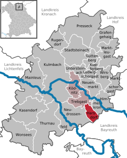 Läget för Harsdorf i Landkreis Kulmbach