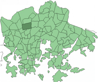 Länsi-Pakila Neighborhood of Helsinki in Uusimaa, Southern Finland, Finland