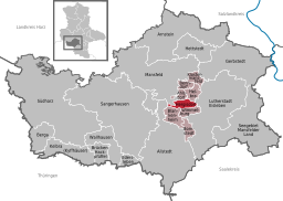 Läget för kommunen Hergisdorf i Landkreis Mansfeld-Südharz