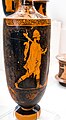 High classical Attic red figure lekythos - ARV extra - hunter with hare at herm - Athens NAM 12119 - 01