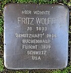 Hochheim am Main Stolperstein Frankfurter Strasse 18 Fritz Wolff.jpg