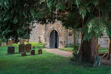 English: The Most Holy Trinity Church, Hinton-in-the-Hedges, 2023.