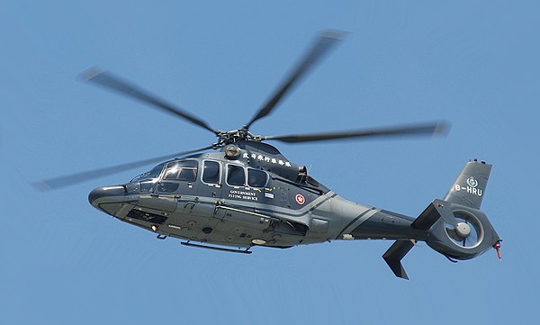 A GFS Eurocopter EC155 in flight