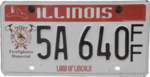 Illinois Firefighters Memorial license plate 2nd type.png