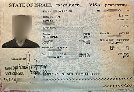 Visa policy of Israel - Wikiwand