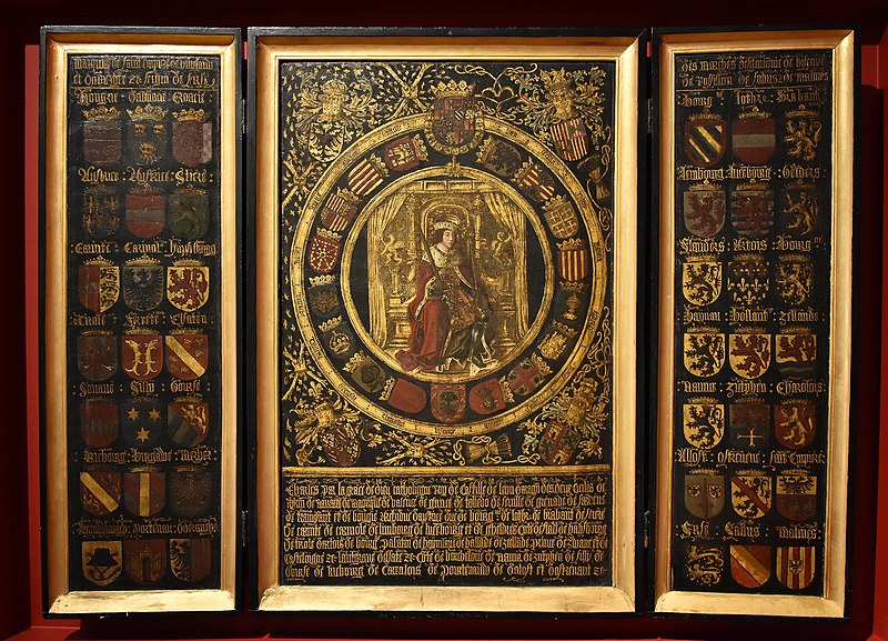 File:Jan van Battel (1477-1557) Triptiek met Karel van Habsburg als koning van Spanje - Museum Hof van Busleyden Mechelen 6-07-2018.jpg