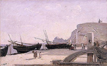 Camille Corot, 1872 La Plage, Étretat Musée d'art de Saint-Louis