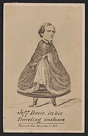 Caricature of Jefferson Davis Jeff Davis, in his traveling costume LCCN2017659612.jpg