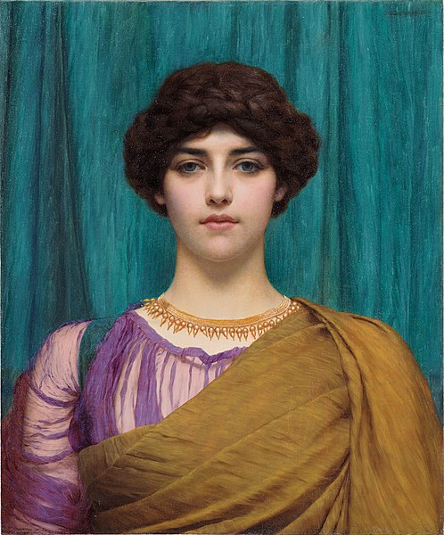 File:John William Godward - A Pompeian Lady, 1901FXD.jpg