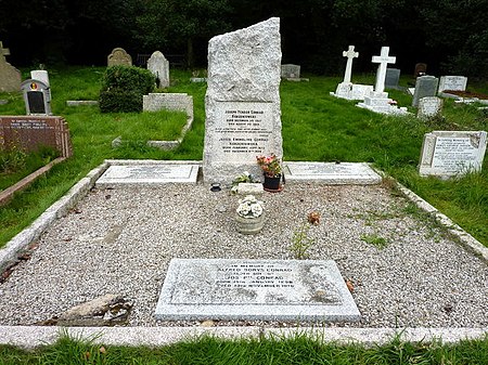 Conrad's grave at Canterbury Cemetery, near Harbledown, Kent