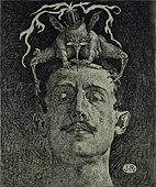 "Criticism" 版画(1907) メキシコ国立美術館 蔵、