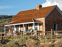 Cabin on the historic Kane Ranch, a conservation project of the Grand Canyon Trust. Kane Ranch Cabin.jpg