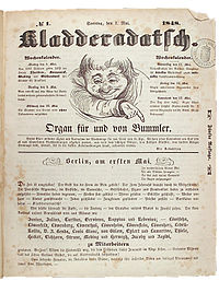 Die erste Ausgabe des Kladderadatsch (Mai 1848)