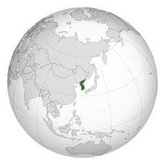 Położenie Koreańskiej Republiki Ludowej