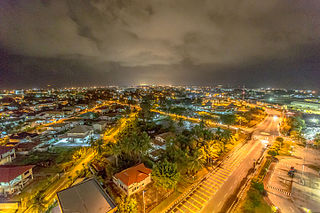 Kuala Belait Town in Brunei