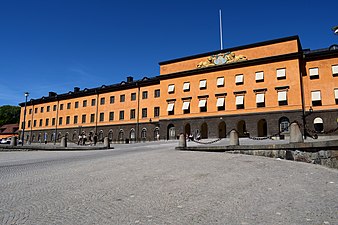 Positionsartilleriregementets kaserner i Stockholm.
