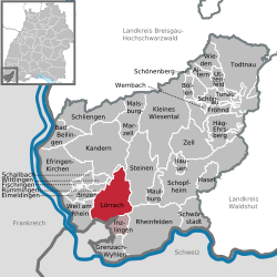 Lörrach - Mapa