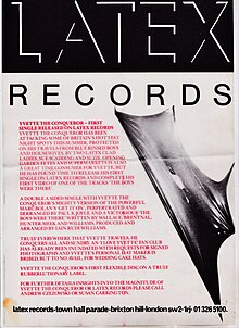 LATEX RECORDS, 1985, Yvette the Conqueror 1st single press release LATEX RECORDS - 1985 - Yvette the Conqueror 1st single press release.jpg