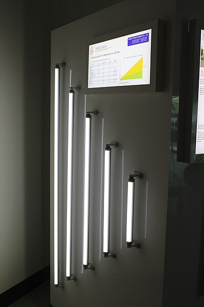 File:LED tubes in various length.JPG