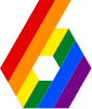 Logo gebruikt tijdens LGBT Pride sinds 2017.