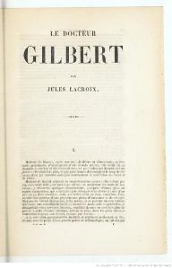 Jules Lacroix Le Docteur Gilbert, 1845     (Défi 100 wikijours)