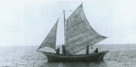 Laiba, an Izhorian vessel, in the Gulf of Finland.