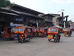 Lamitan Poblacion tricycles