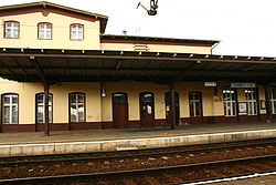 Laskowice'deki tren istasyonu