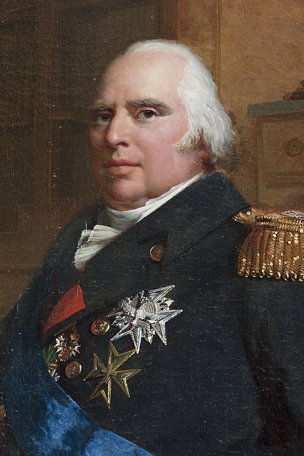 Louis XVIII (1755–1824) with the Order of Saint Lazarus grand cross