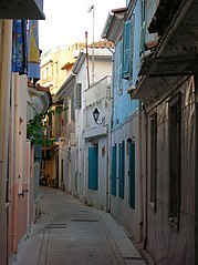 Traditional street of Lefkada (city)