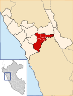 Location of the province Santiago de Chuco in La Libertad.svg