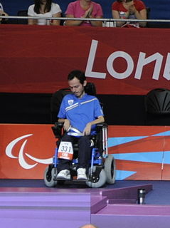 Grigorios Polychronidis Greek Paralympic boccia player