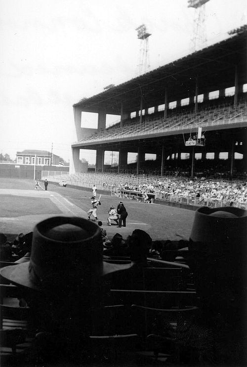 The PCL Angels at Wrigley Field, 1952.