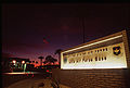 Luke AFB sign close-up view at night (1995)