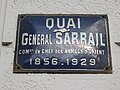 Lyon 6e - Quai Général Sarrail - Plaque (avril 2019).jpg