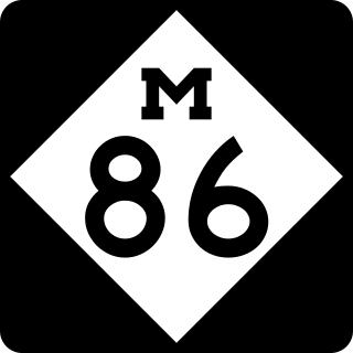 <span class="mw-page-title-main">M-86 (Michigan highway)</span> State highway in St. Joseph and Branch counties in Michigan, United States