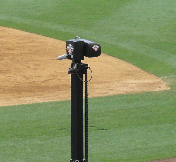 An MLB Network "ballpark cam" at Yankee Stadium.