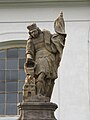 Statue des hl. Florian an der Kirche in Malé Březno (Kleinpriesen) (1717)