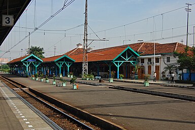 Manggarai-treinstation in Zuid-Jakarta