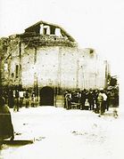 Rotonda de San Lorenzo después de su descubrimiento y antes de su restauración