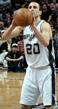 Manu Ginobili, meritatamente inserito nella NBA Hall of Fame.