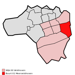 Kaart van Meerveldhoven
