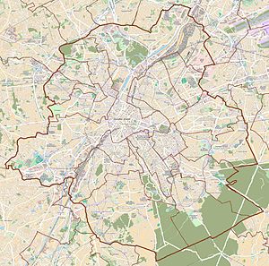 Андерлехт. Карта розташування: Брюссельський столичний регіон