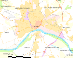 讷韦尔城区地图