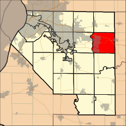 Map highlighting Mascoutah Township, St. Clair County, Illinois.svg