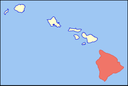 Isola di Hawaii - Localizzazione