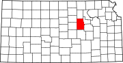 Map of Kansas highlighting Dickinson County.svg