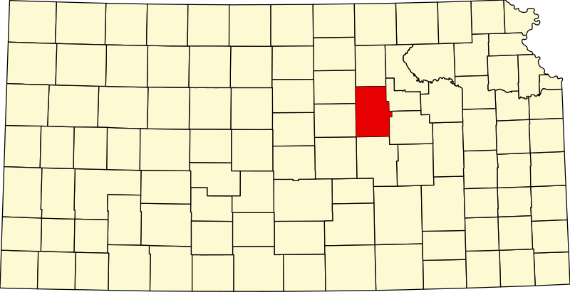 صورة:Map of Kansas highlighting Dickinson County.svg