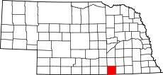 Map of Nebraska highlighting Nuckolls County.svg
